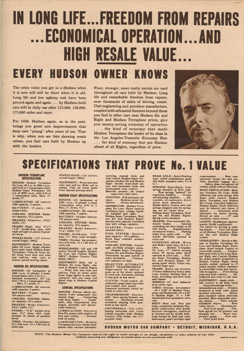 1938 Hudson News Page 1
